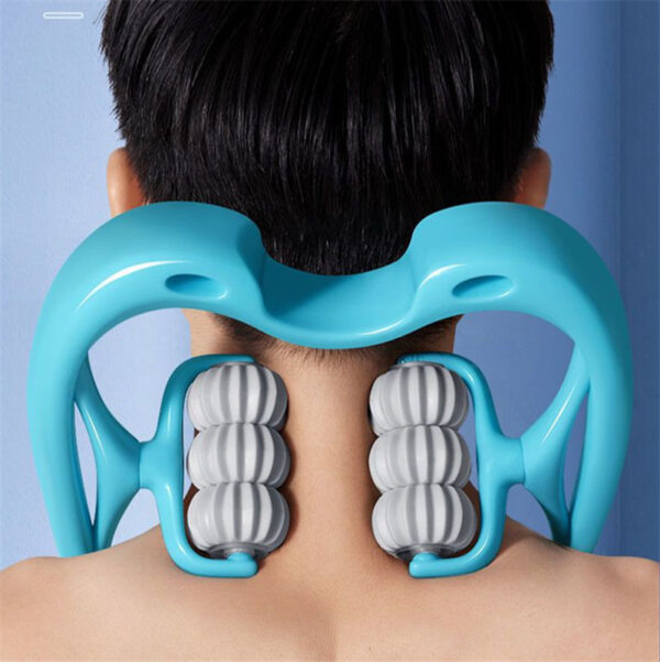 Multi-functional Manual Neck Massager - 6 Wheels