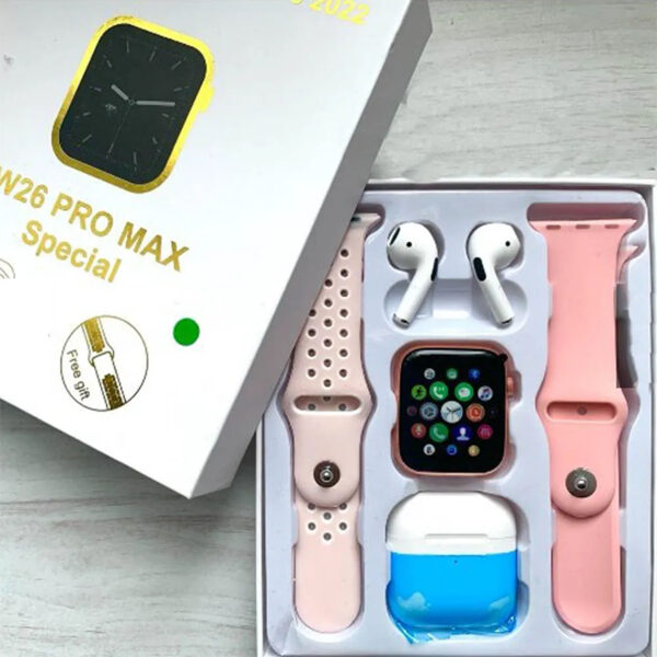W26 Pro Max Smartwatch + Earpods - Image 6