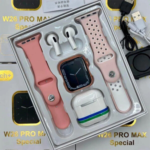 W26 Pro Max Smartwatch + Earpods - Image 5