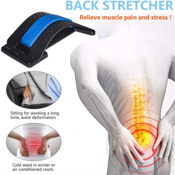 Lumbar back pain relief device for men and women