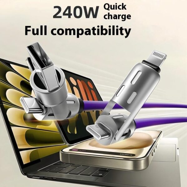 4 in 1 USB Cable |2M| Super Fast All-in-One - Image 2