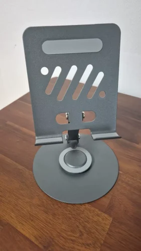 OrbitStand™ – 360° Rotating Aluminum Phone Holder. photo review