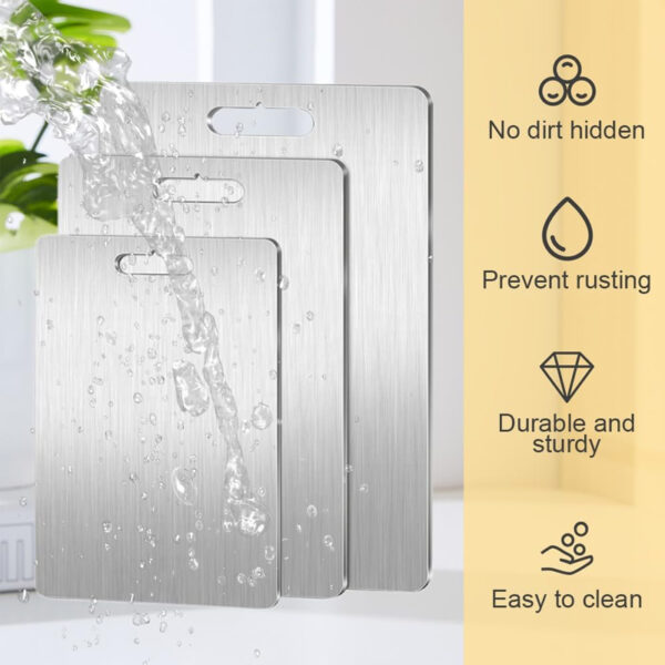Titanware™ 100% Pure Titanium Cutting Board - Image 3