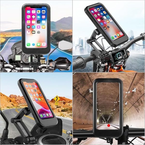 Waterproof MotorcycleBike Phone Holder 360° Rotatable - Image 4
