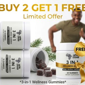 Africkan™ 3-in-1 Wellness Gummies – Natural Support for Sleep, Stress & Immunity