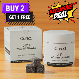 CURED® 3-in-1 Wellness Gummies – Natural Support for Sleep, Stress & Immunity