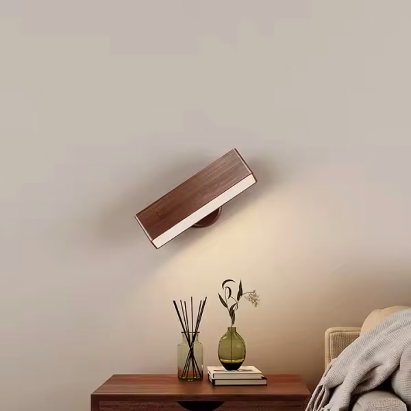 360° Magnetic Rotating Wood Lamp - Image 2