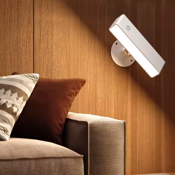 360° Magnetic Rotating Wood Lamp - Image 4