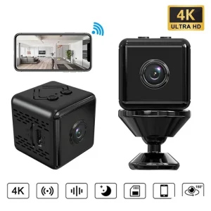 HD Mini WiFi Security Camera – Monitoring with Sound Detection & Night Vision