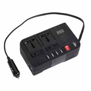 300W Car Power Inverter DC 12V to AC 220V with 4 USB Ports