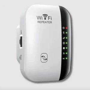 Universal WiFi Signal Booster - Long-Range WiFi Extender with Easy Plug