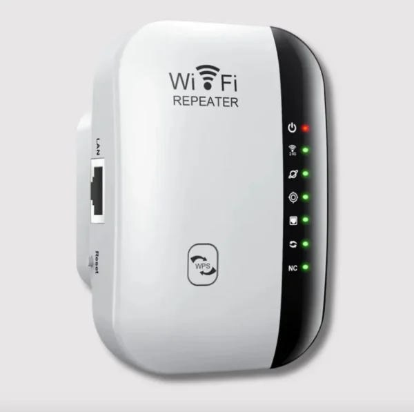 Universal WiFi Signal Booster - Long-Range WiFi Extender with Easy Plug