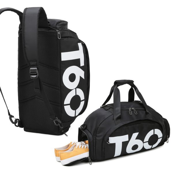 T60 PowerDuffel™ – Waterproof Sports, Gym & Travel Bag(Black | Grey) - Image 2