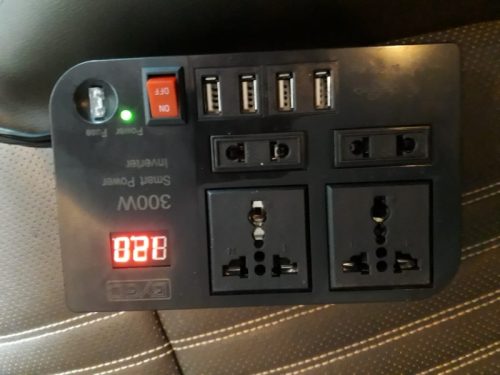 300W Car Power Inverter DC 12V to AC 220V with 4 USB Ports photo review
