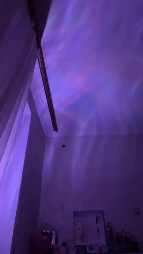 Galaxy Projector Light with Remote - White USB Water Wave Light photo review