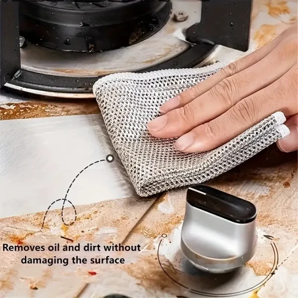 SilverShield™ Scrub Cloth (10 pcs) – Powerful Clean, No Scratches. - Image 4