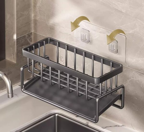 Stainless Steel Sink Shelf with Self-Draining - Image 2