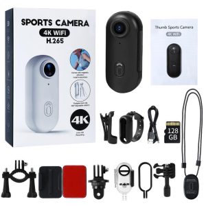 4K WiFi Sports Camera H88 - HD Action Cam with Night Vision & App Control + Free 32 GB SD Card๐