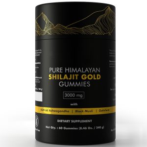Himalayan Shilajit GOLD Energy Gummies | 60 Gummies - 60 Days supply