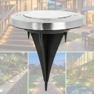 SolarGlow™ LED Outdoor Lights – Auto-On Waterproof Garden Lamps x 4