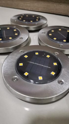 SolarGlow™ LED Outdoor Lights – Auto-On Waterproof Garden Lamps x 4 photo review