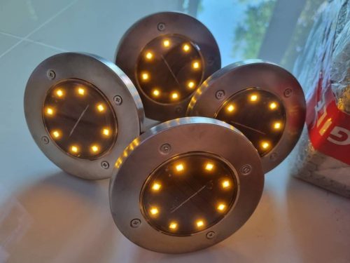 SolarGlow™ LED Outdoor Lights – Auto-On Waterproof Garden Lamps x 4 photo review