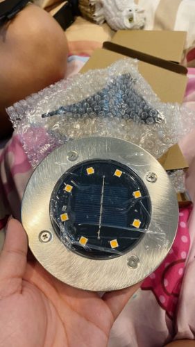 SolarGlow™ LED Outdoor Lights – Auto-On Waterproof Garden Lamps x 4 photo review