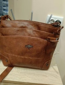 Vintage Leather Crossbody Bag, Multi-Pocket Elegant Shoulder Purse photo review