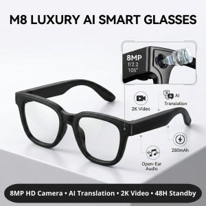 VisionX Elite™ AI Glasses — Ultra-HD Smart Camera Lents.