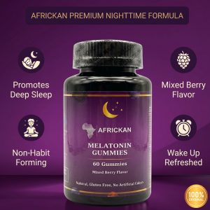 Africkan Melatonin Gummies - Deep Sleep Formula