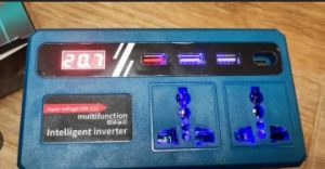 High-Capacity 120W Smart Battery Inverter – Portable AC & USB Power Solution photo review